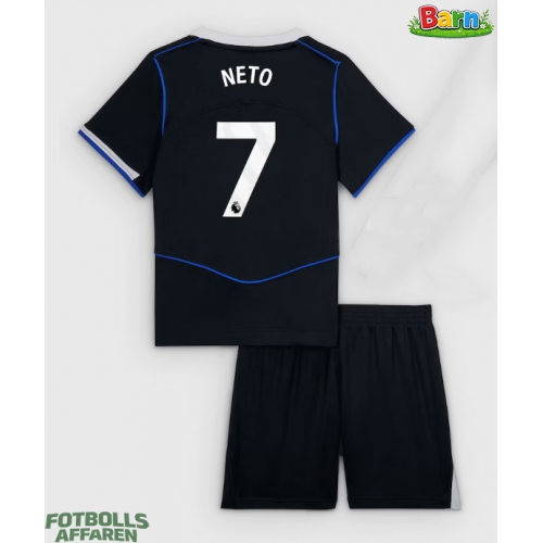 Chelsea Pedro Neto #7 Tredjeställ Barn 2025-26 Kortärmad (+ Korta byxor)